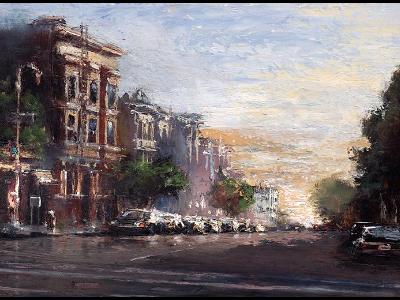 "Union Street Sundown" ~ (sold) "Union Street Sundown" ~ (sold)
